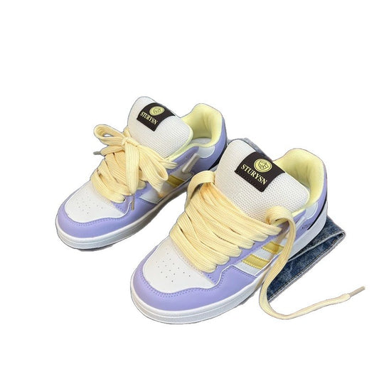 Damen sportliche Sneakers mit luftiger Mesh-Oberfläche und dämpfender Sohle EB