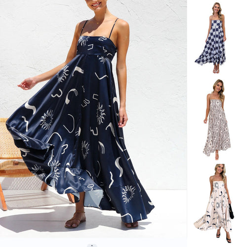 Damen Elegantes Maxikleid mit luftiger Silhouette EB