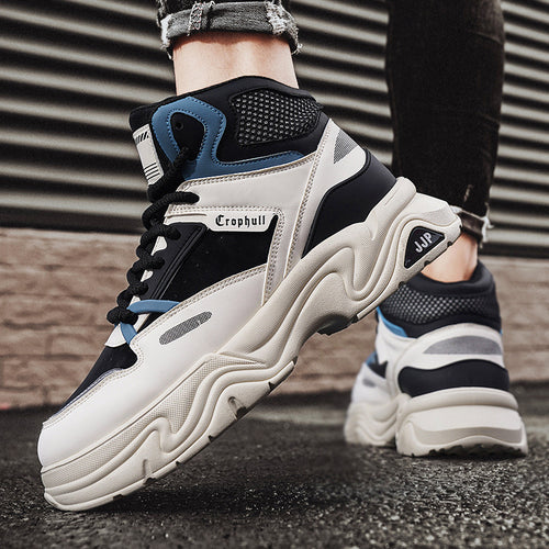 Damen Sportliche High-Top Sneakers mit dämpfender Sohle und atmungsaktivem Obermaterial EB