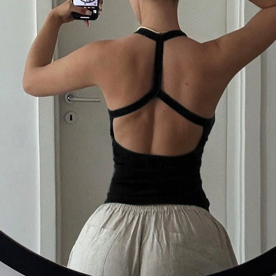 Damen Sportliches Ripp-Top mit breiten Trägern EB