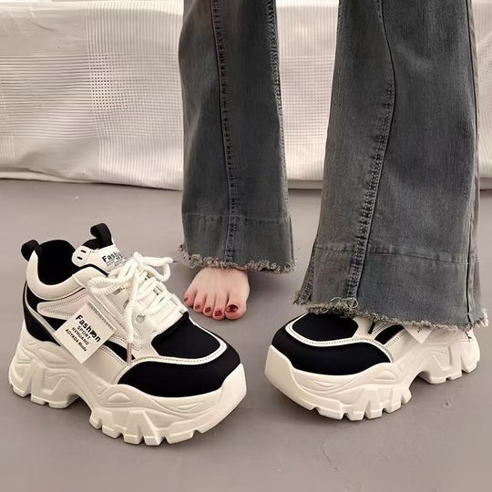 Damen Chunky Sneakers mit vielseitigem Design und bequemer Dämpfung Heidi Mode