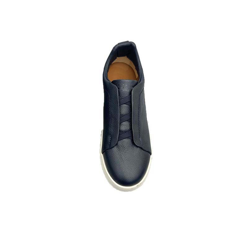 Damen Slip-On Sneakers mit eleganter Lederstruktur und rutschfester Sohle EB