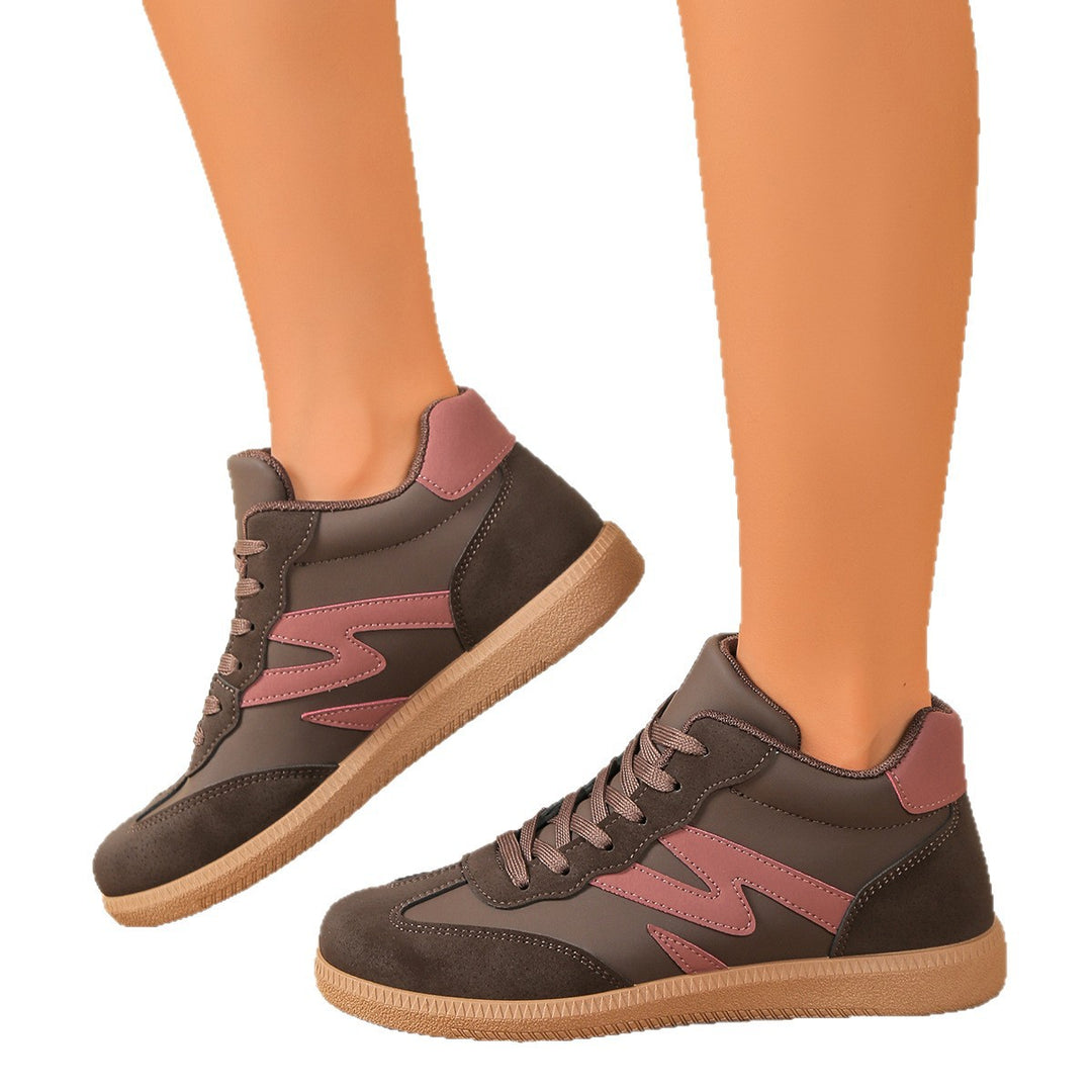 Damen Sneakers im sportlichen High-Top-Stil mit modischen Akzenten EB