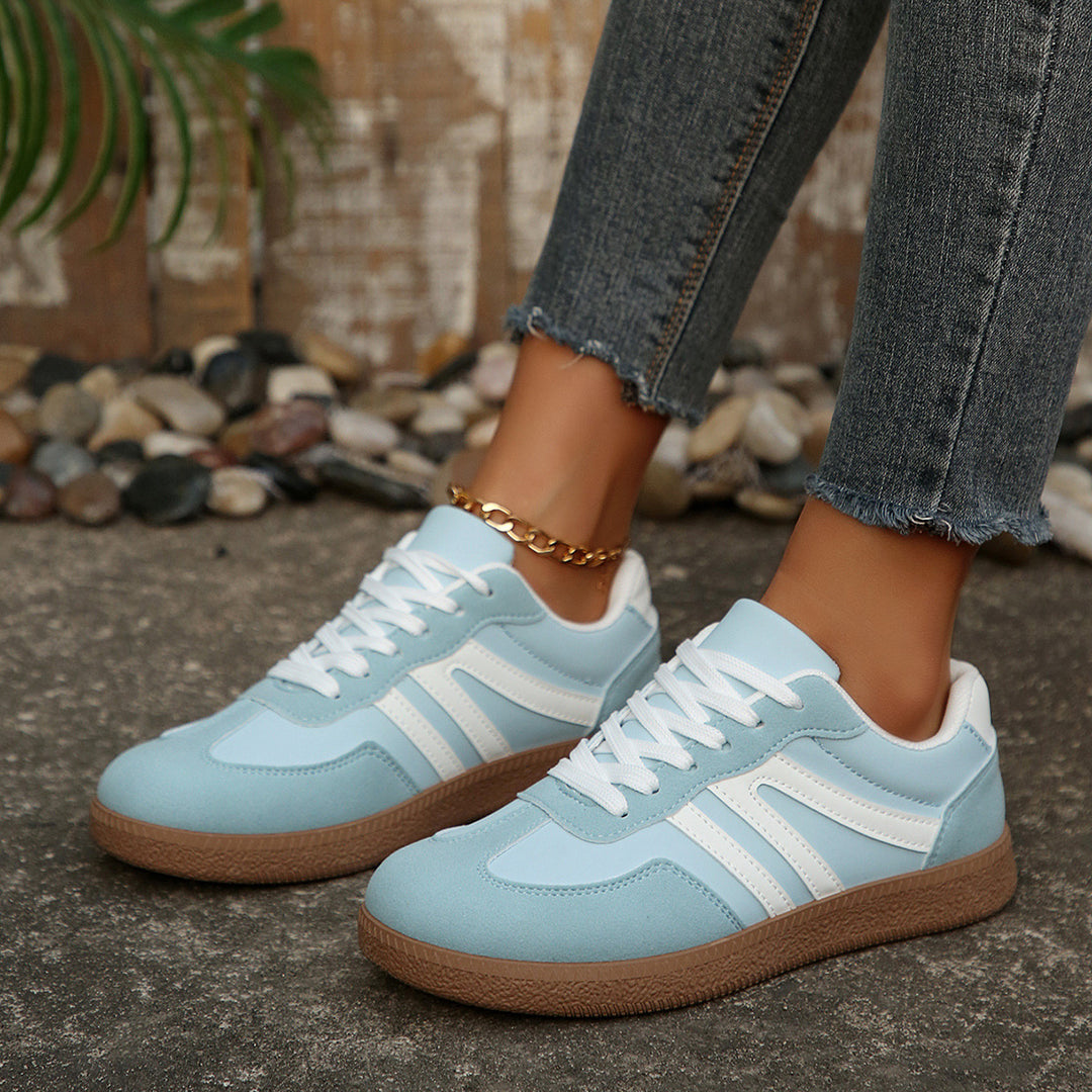 Damen Sportliche Freizeit-Sneaker mit klassischer Silhouette und atmungsaktiver Oberfläche EB