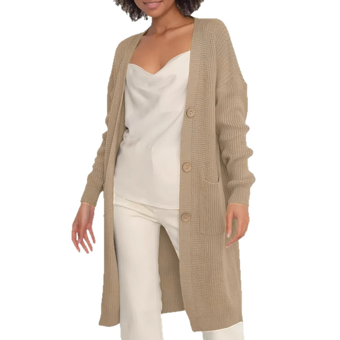 Damen Strickjacke mit hochwertigen Knöpfen EB