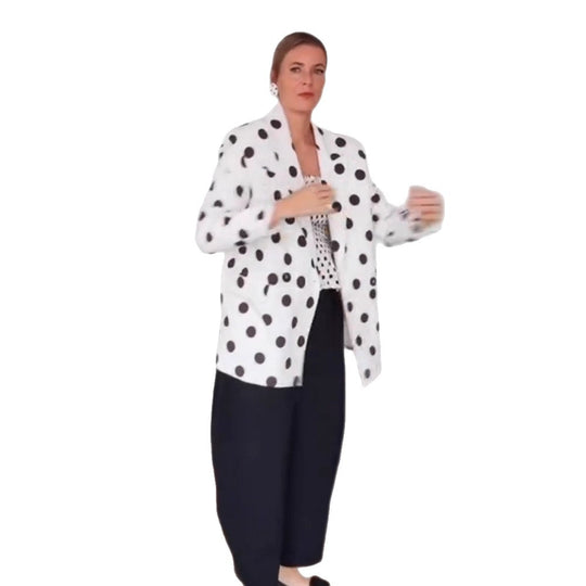 Damen modischer Blazer mit Punkten EB