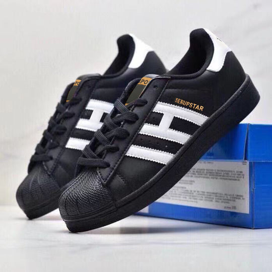 Damen Sportliche Freizeit Sneakers mit Lederoberfläche und rutschfester Sohle EB