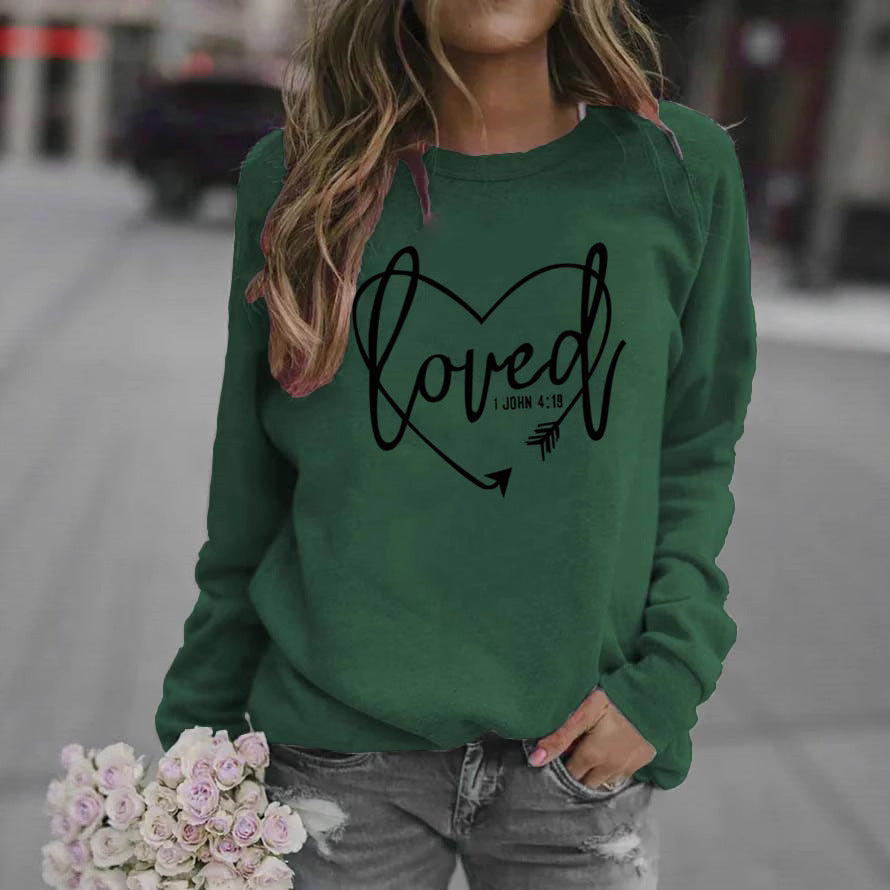 Damen Sweatshirt mit inspirierendem Schriftzug und trendigem Design EB