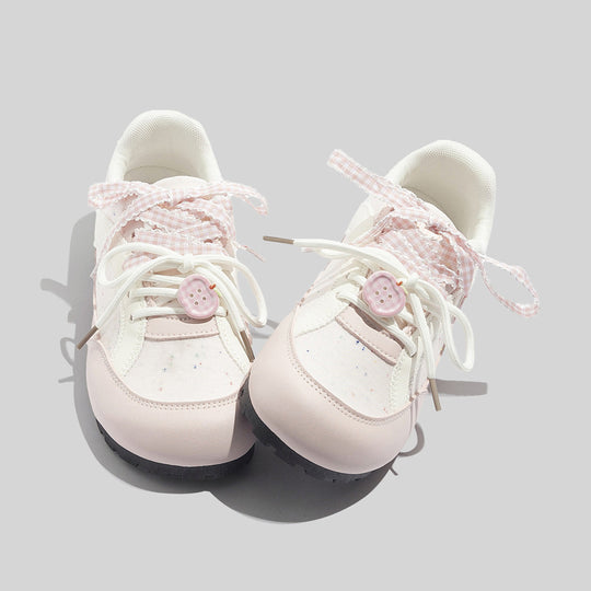 Damen Freizeit-Sneaker mit verspieltem Design und atmungsaktiver Oberflächenstruktur EB