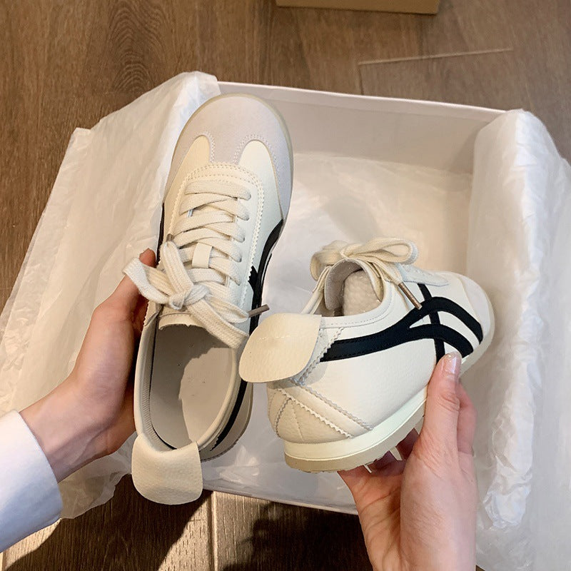 Damen modische Sneakers mit atmungsaktivem Obermaterial und sportlichem Design EB