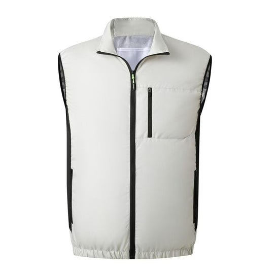 Herren nan leichte Softshellweste mit winddichtem Stretch‑Mesh, hohem Stehkragen und verdeckten Reißverschlüssen R&B