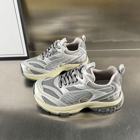 Damen Sportliche Sneakers mit atmungsaktivem Mesh-Obermaterial und ergonomischem Fußbett EB