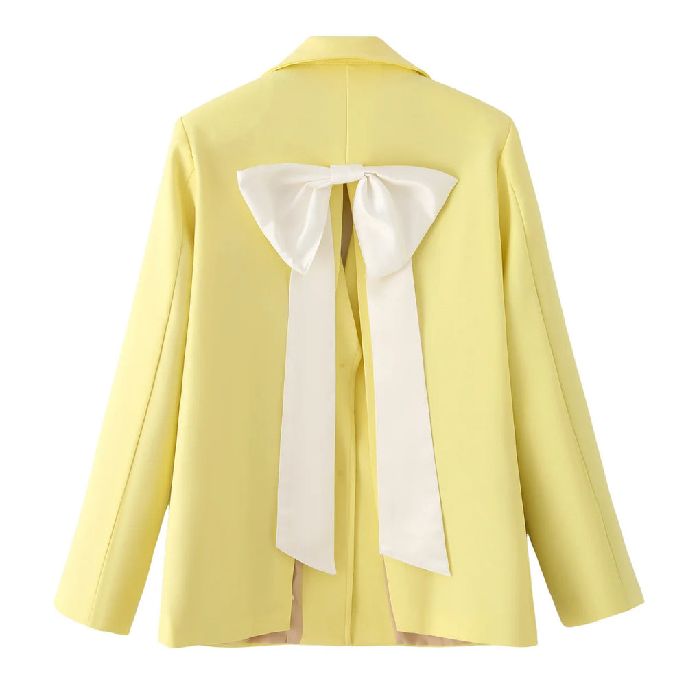Damen elegante Blazerjacke mit strukturiertem Gewebe und praktischen Taschen EB