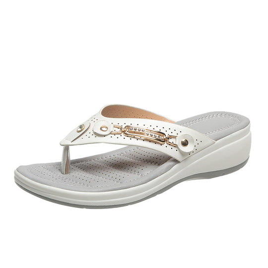 Damen Komfortable Zehentrenner-Sandalen mit ergonomischem Design EB