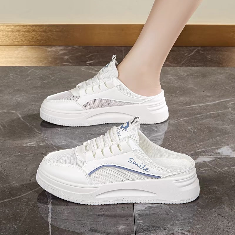 Damen Sportliche Slip-On Sneakers mit atmungsaktiver Mesh-Oberfläche und zusätzlichem Komfort EB