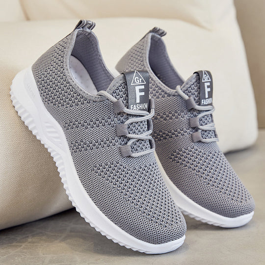 Damen Atmungsaktive Leichtgewicht Sneaker mit elastischem Obermaterial EB