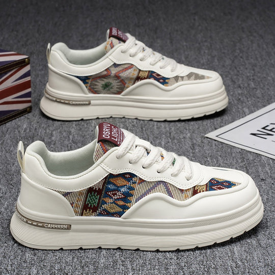 Damen Modische Sneakers mit einzigartigem Ethno-Design EB