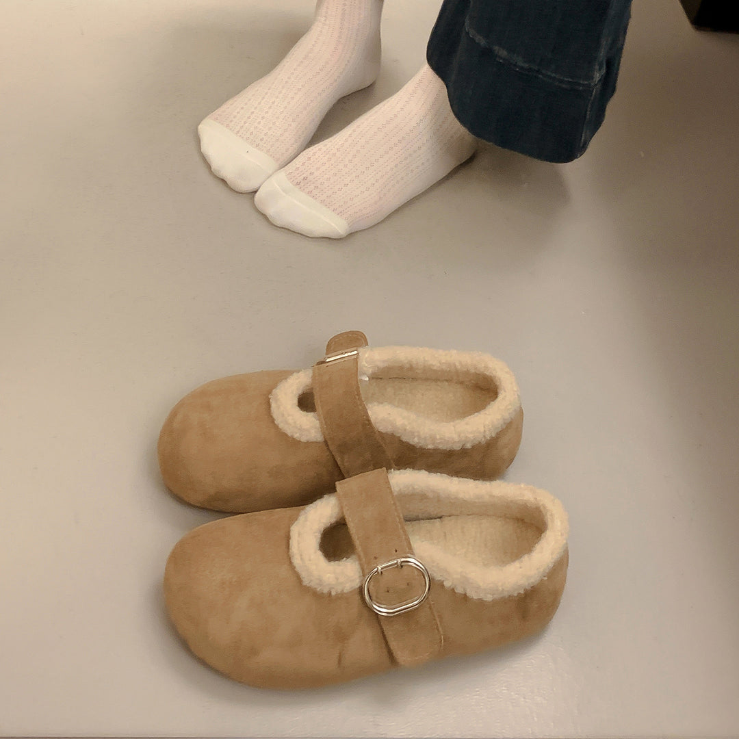 Damen Clogs mit weichem Innenfutter und modischem Riemen EB