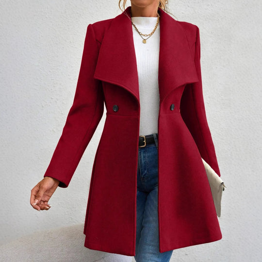 Damen Trendige Finelapel-Manteljacke EB