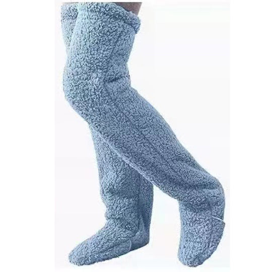 Damen Kuschelige Overknee-Socken aus weichem Fleece EB