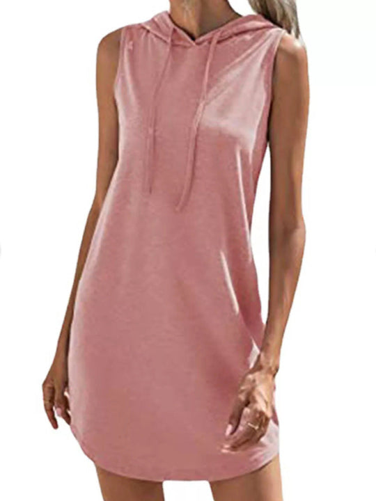 Damen Kapuzenkleid Aus Atmungsaktivem Jersey-Material EB