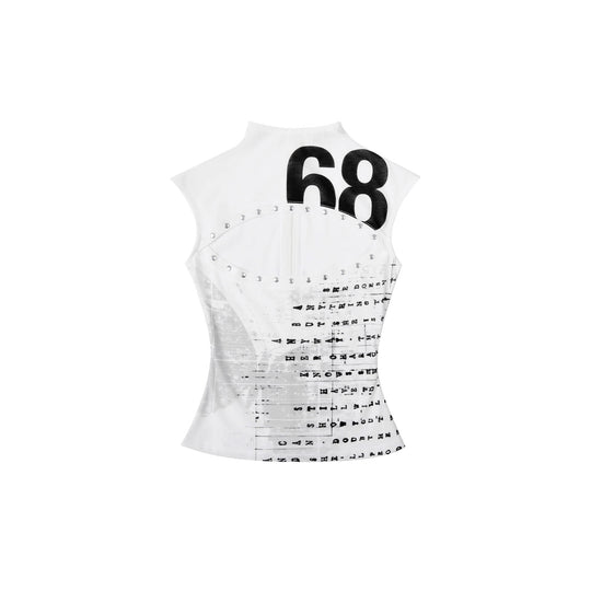 Damen Kreatives Tank-Top mit Grafischem Druck EB