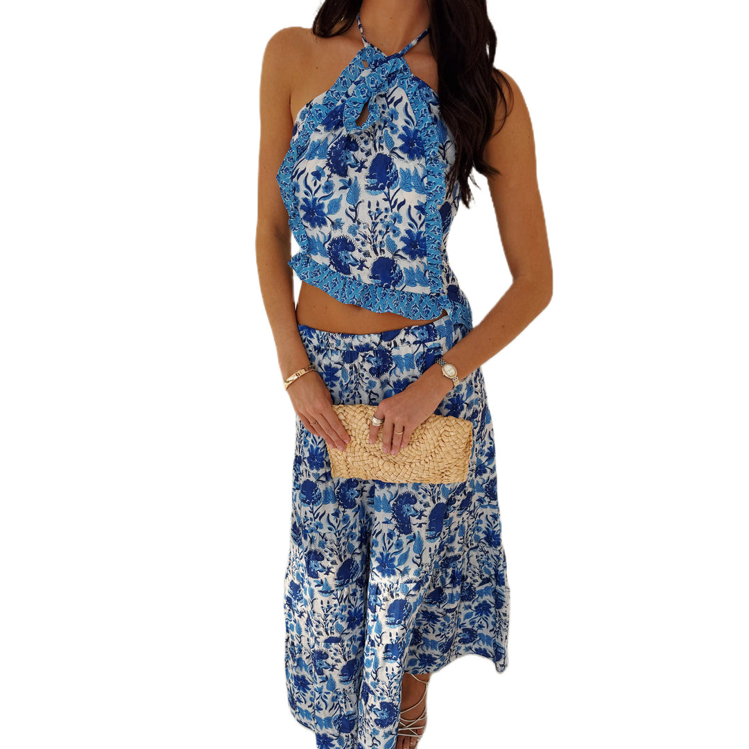 Damen Blusenkleid mit floralen Details EB