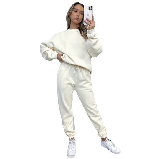 Damen Sportlicher Fleece Sweatanzug EB