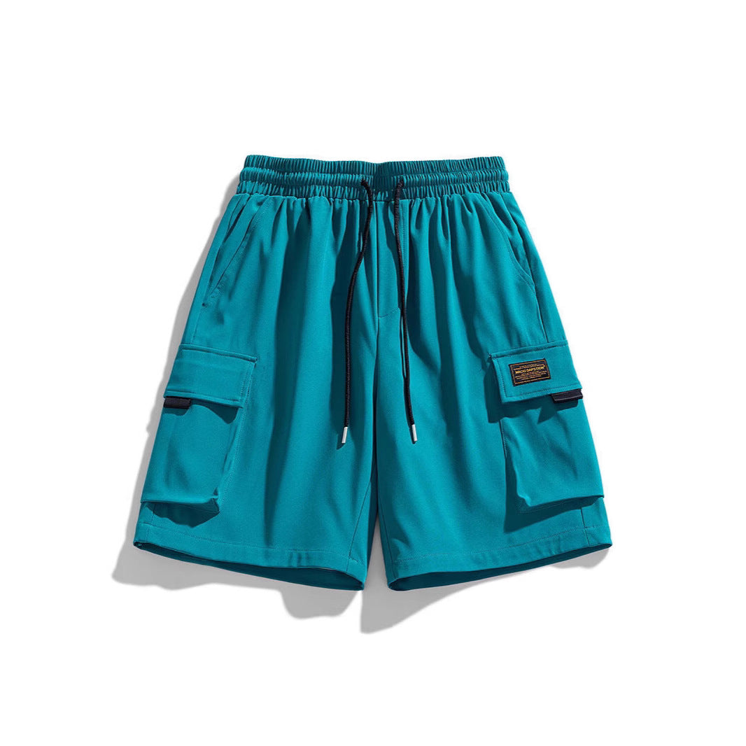 Herren Cargo-Shorts mit elastischem Bund und praktischen Taschen EB