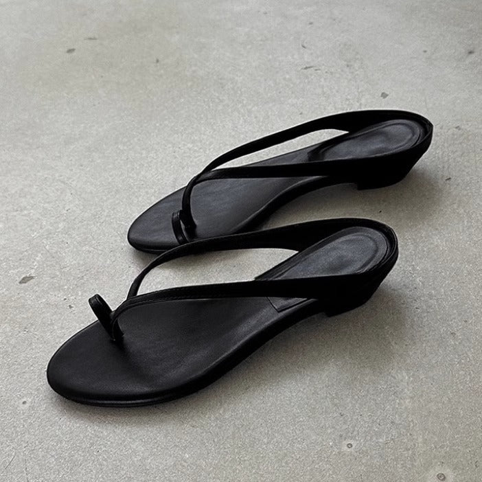 Damen elegante Zehentrenner-Sandalen mit komfortabler Fußbettgestaltung EB
