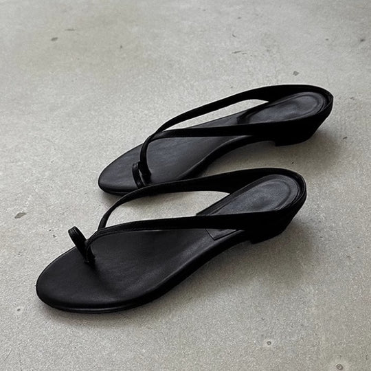 Damen elegante Zehentrenner-Sandalen mit komfortabler Fußbettgestaltung EB