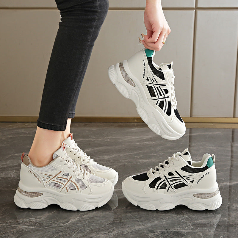 Damen Chunky Sneaker mit atmungsaktivem Mesh und komfortabler Dämpfung EB