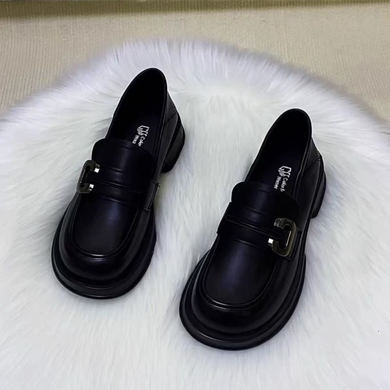 Damen Stilvolle Loafers mit modischem Schnallenverschluss EB