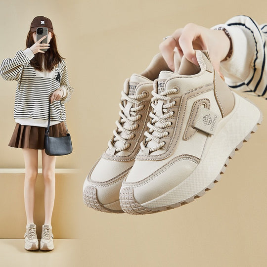 Damen Sportliche High-Top Sneakers mit kuscheligem Futter und rutschfester Sohle EB