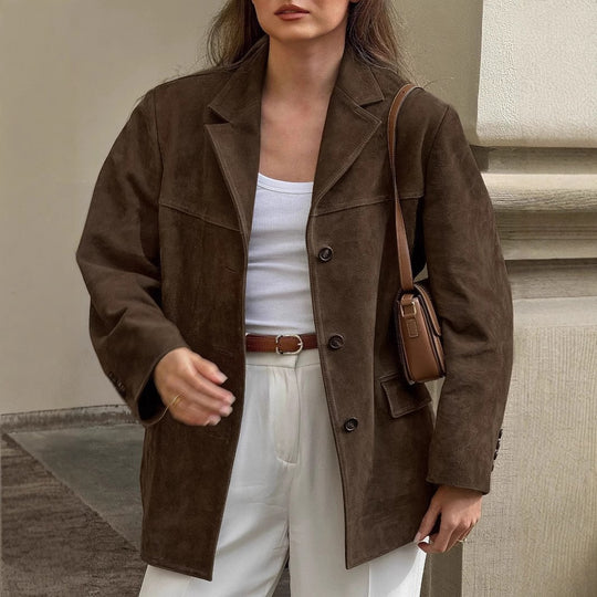 Damen Wildlederjacke klassisch