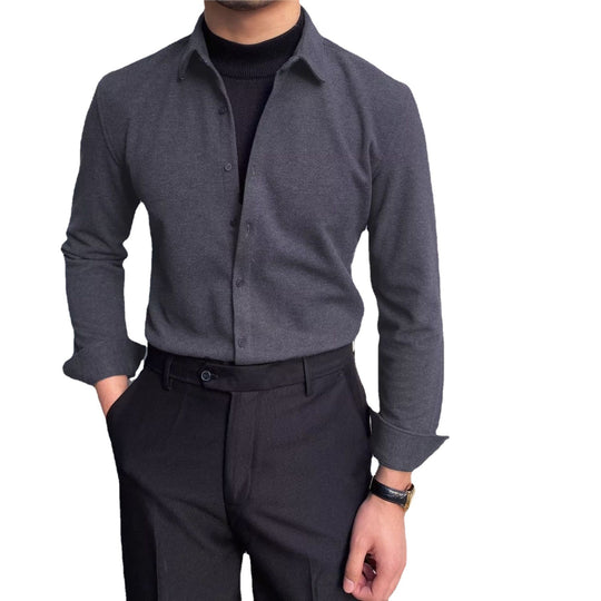 Herren Elegantes Langarmhemd EB