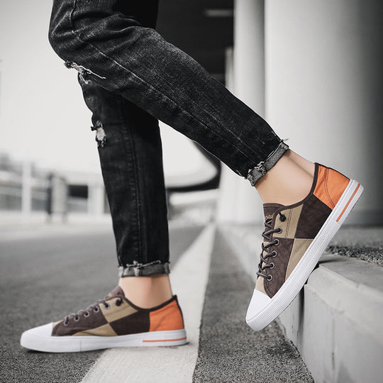 Damen Modische Sneakers mit farbenfrohem Design und atmungsaktiven Eigenschaften EB