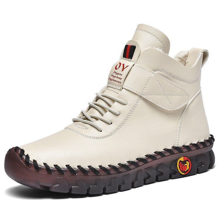 Damen modische und bequeme Winter-Sneaker mit flexiblem Klettverschluss EB