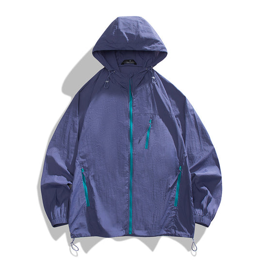 Herren leichtgewichtige Windjacke mit praktischen Taschen und atmungsaktiven Eigenschaften EB