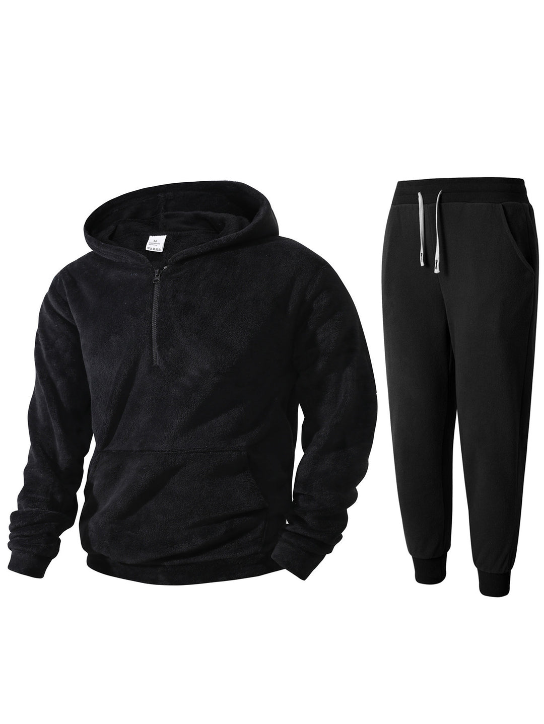Herren kuscheliges Fleece-Hoodie und Jogginghose Set EB