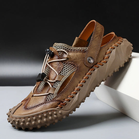 Herren Atmungsaktive Outdoor-Sandalen mit rutschfester Sohle und elastischem Verschlusssystem EB