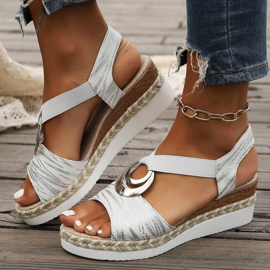 Damen Plateau Sandalen EB