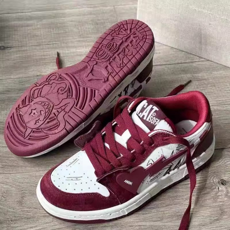 Damen Sportliche Lifestyle-Sneaker mit angesagtem Vintage-Design EB