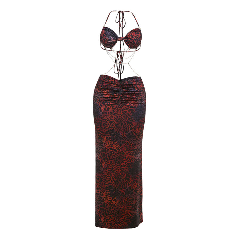 Damen Bikini Set mit elegantem Wickeldesign und floralem Muster EB