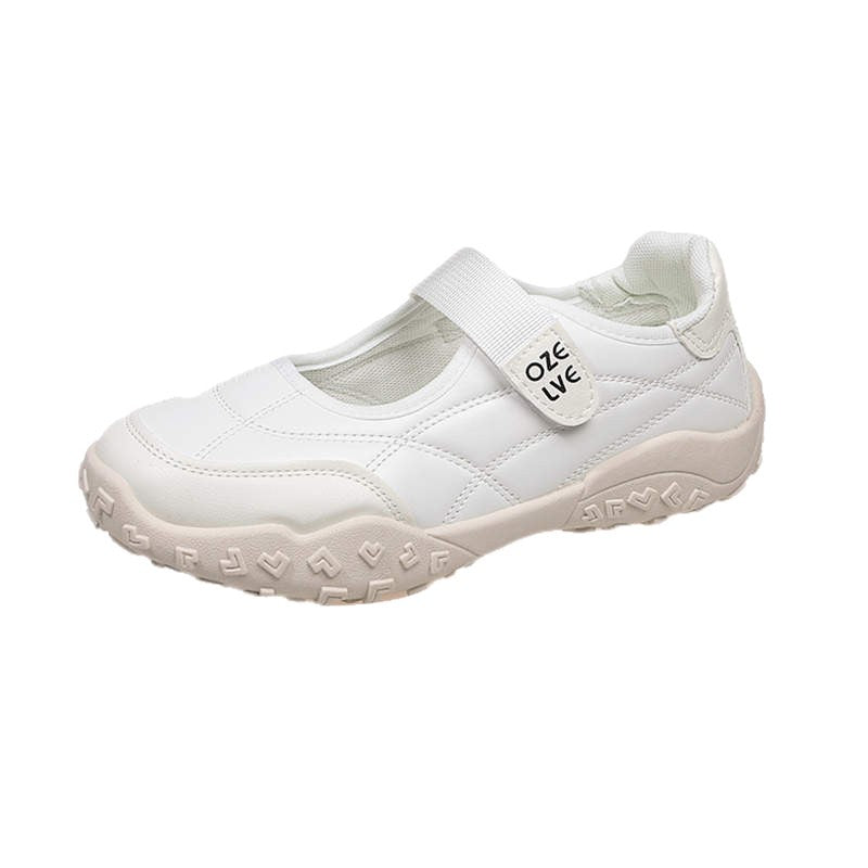 Damen Bequeme Sneaker mit elastischem Riemen und rutschfester Sohle EB