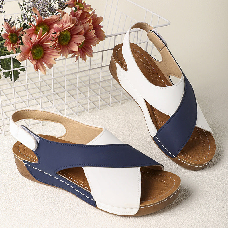 Damen Komfortable und elegante Clogs mit Kreuzriemen EB