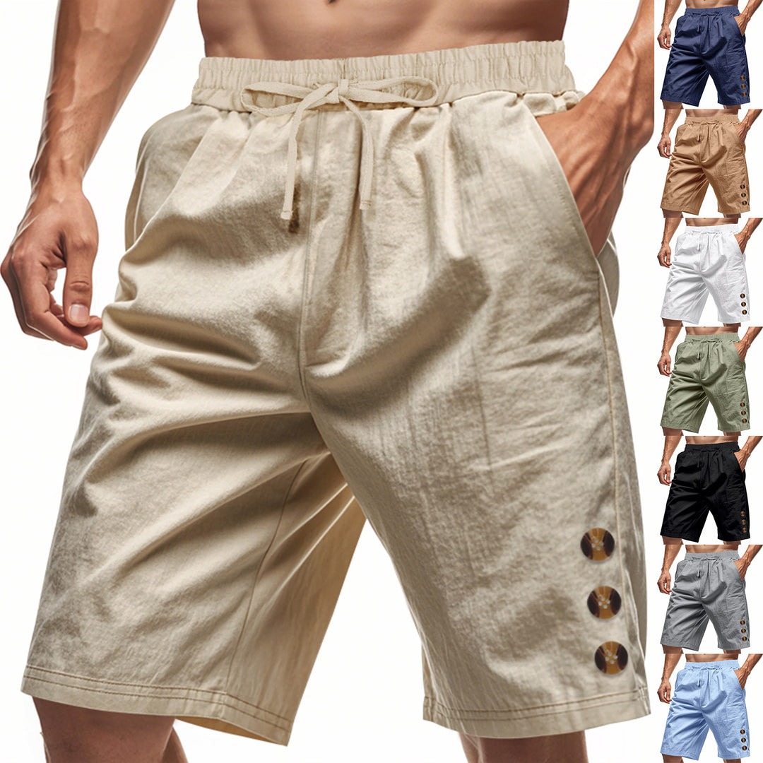 Herren lässige Sport-Shorts mit elastischem Bund und praktischen Seitentaschen EB