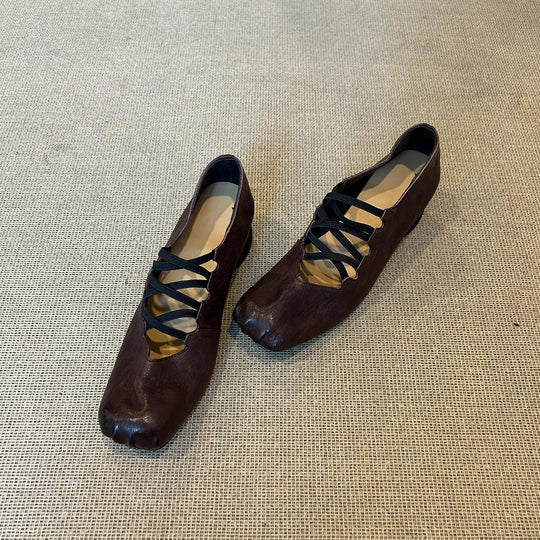 Damen modische Sling-Pumps mit elastischen Bändern EB
