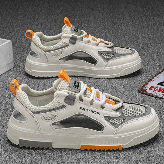 Damen atmungsaktive Sneakers mit innovativem Mesh-Design und rutschfester Sohle EB