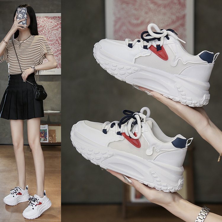 Damen Sportliche Sneakers mit atmungsaktiver Netzstruktur und flexibler Sohle EB
